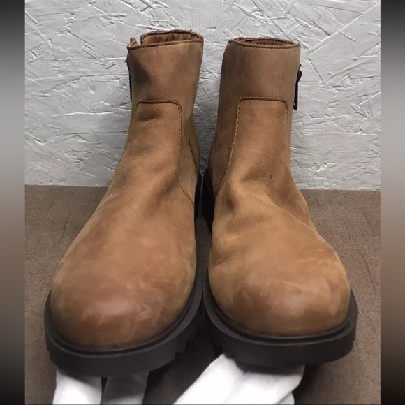 Sorel Emelie II Zip Women's Ankle Boots Brown Waterproof Leather Side Zip Size 7 - Picture 9 of 15